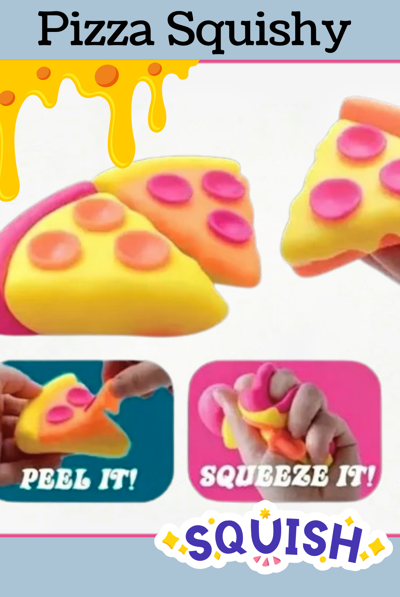 pepperoni cheesy pizza squishy