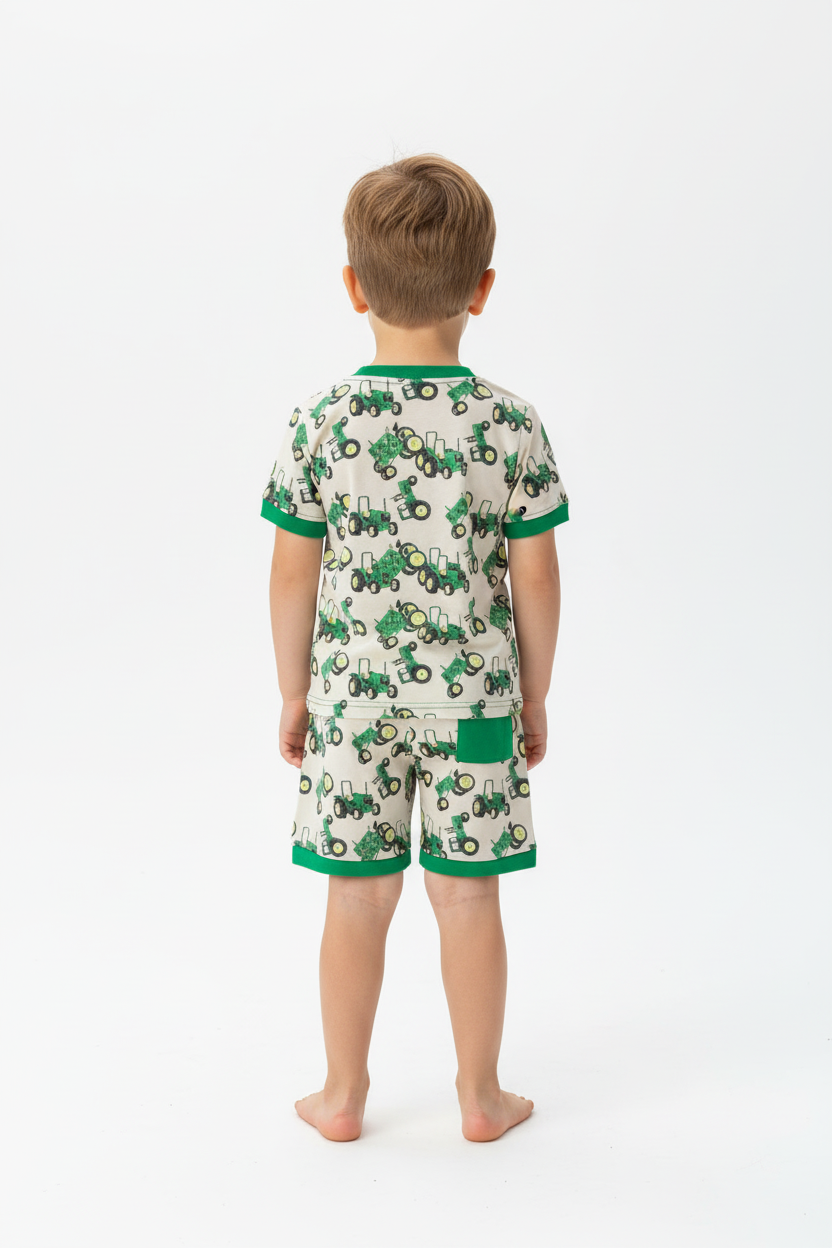 Back view of Boys Farm Tractor Lounge Set