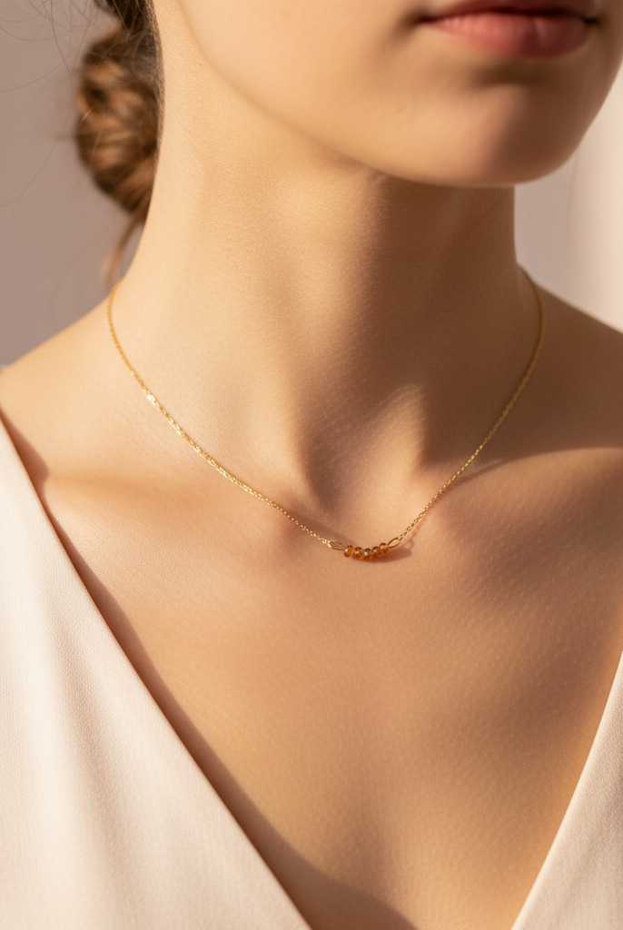 She Who Is Faith Necklace - lifestyle worn shot