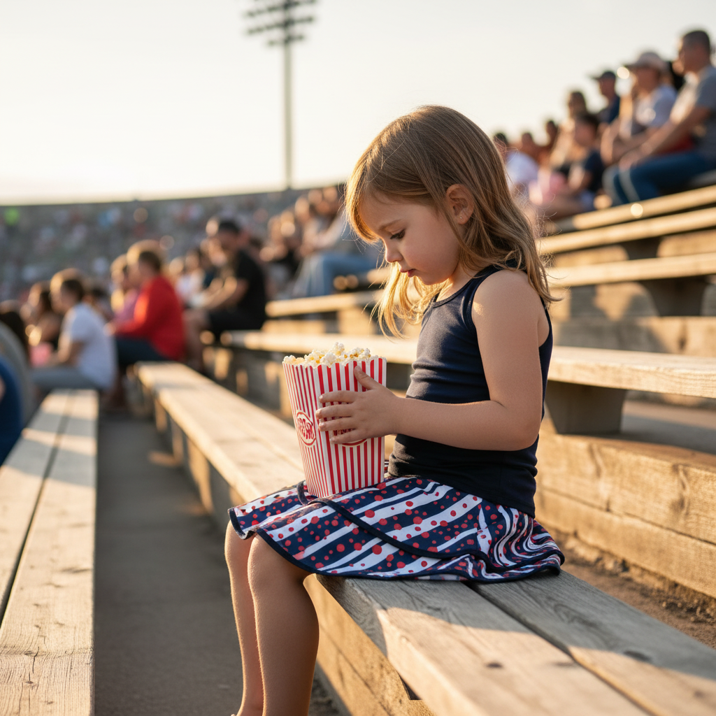 Lifestyle — Bleachers with Popcorn
