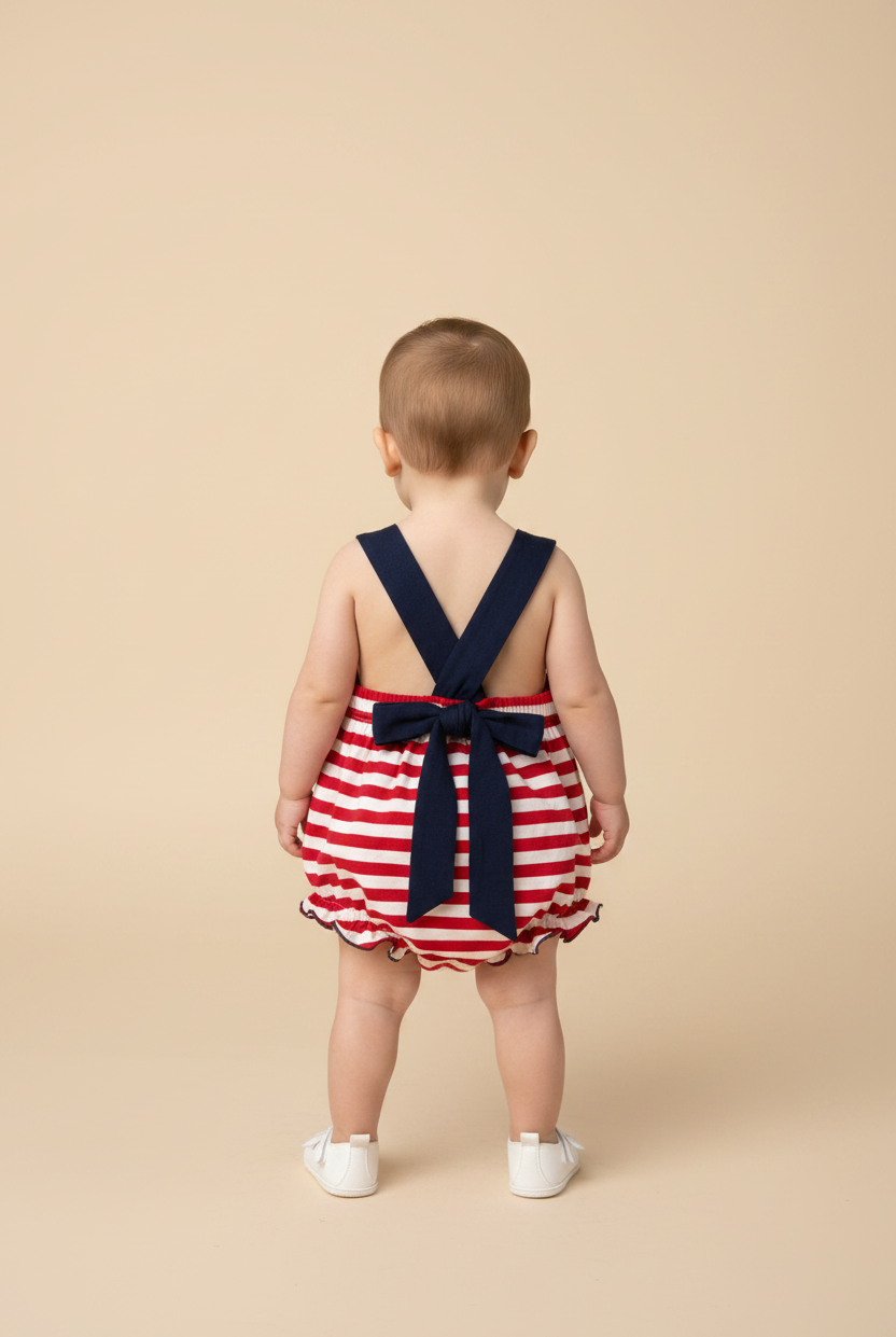 Oh Fish'ally Free Baby Girl Bubble - Back View