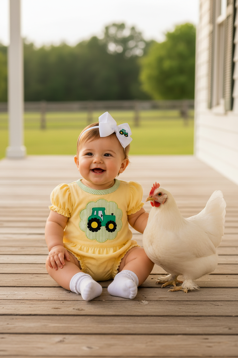 Porch with chicken