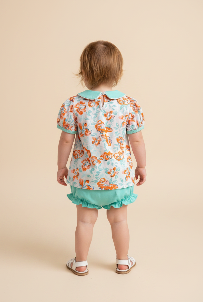 Sweet Clementine Bloomer Set - Back View