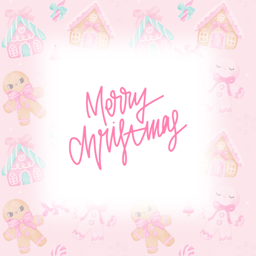 pastel Christmas background with Merry Christmas