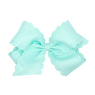 King eyelet flower hair bow in crystaline