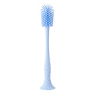 Blue bottle brush cleaning tool on a white background