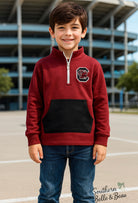Boys SC Spirit Pullover with Gamecock logo and pocket