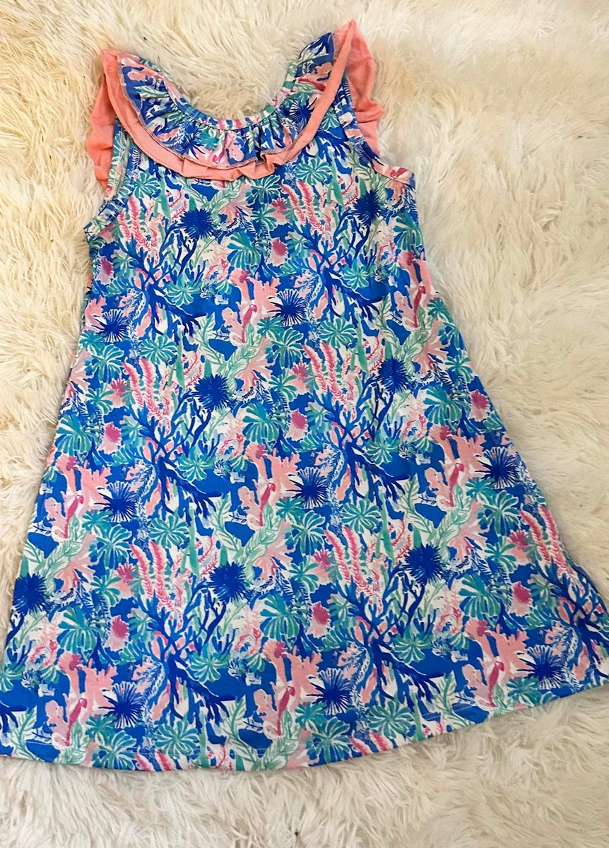 Preppy Summer Print Dress – A Southern Belle Kids Boutique