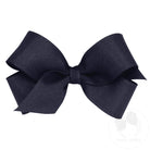 Mini classic grosgrain hair bow in navy