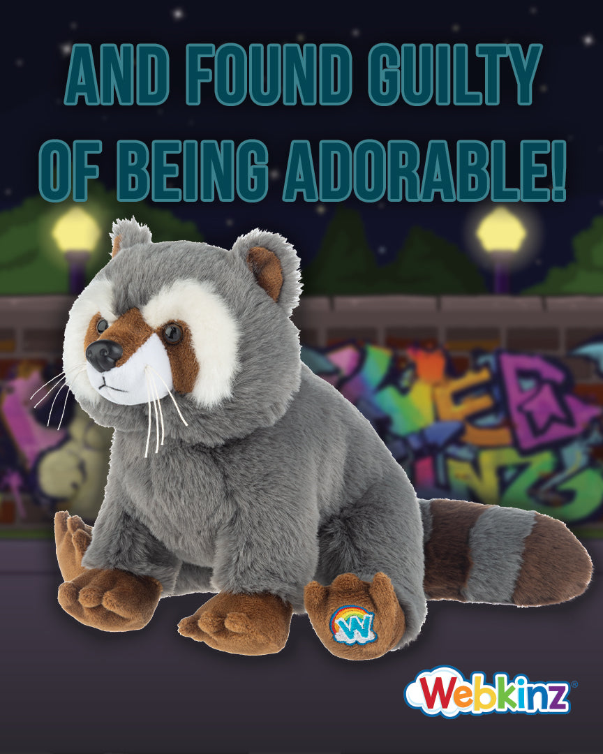 Webkinz Raccoon plush stuffed animal by Ganz