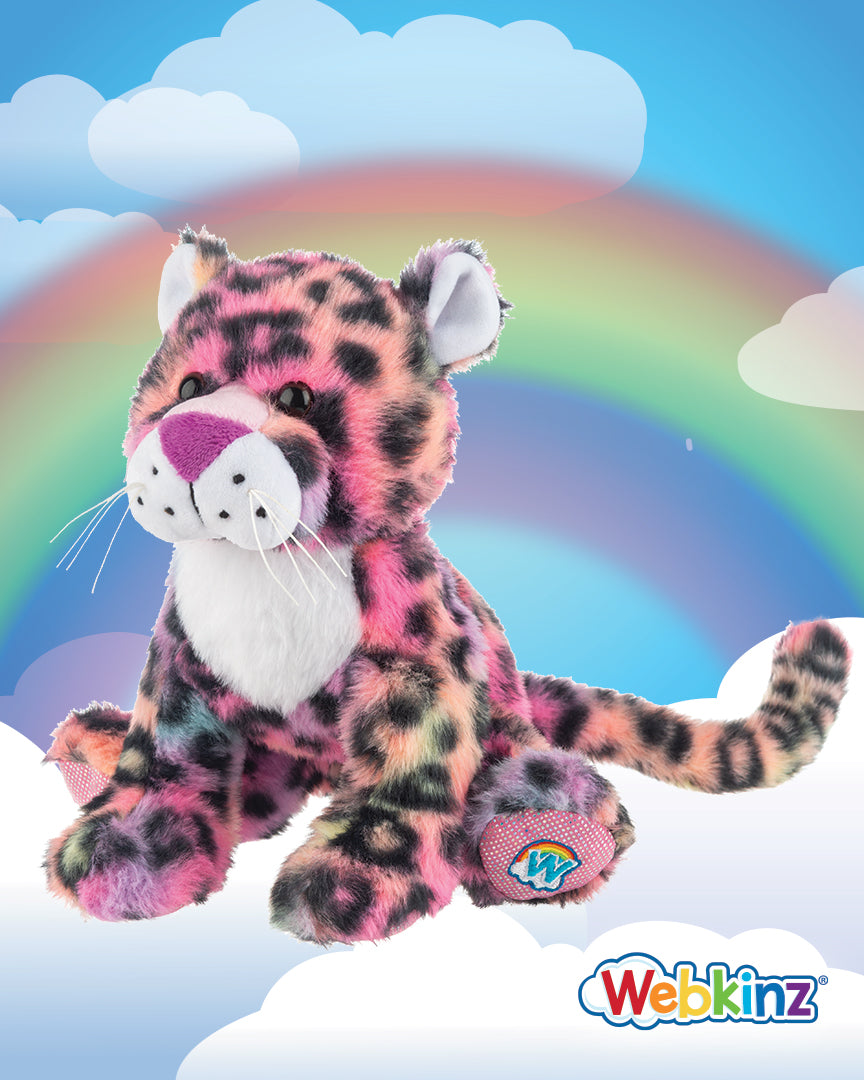 Webkinz Rainbow Leopard plush stuffed animal by Ganz