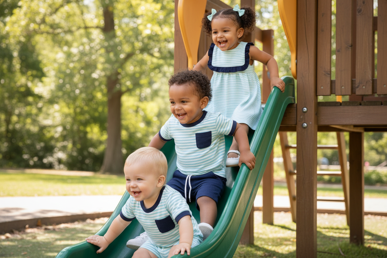 All Three Kids at the Park