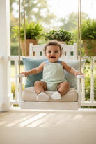 Baby Boy in Porch Swing