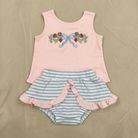 Berry Beautiful Baby Girl Bloomer Set - Flat Lay