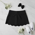 Black Athletic Skirt Flat Lay