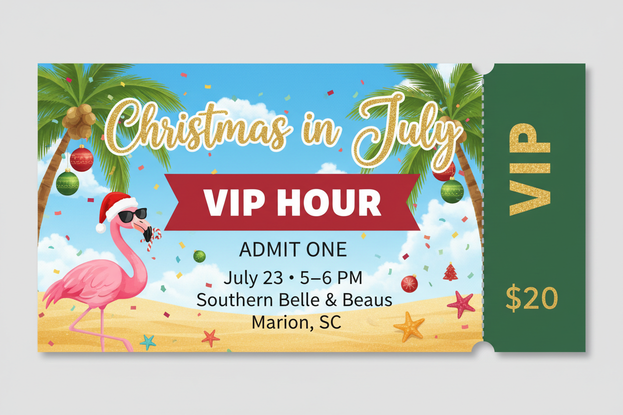 Christmas in July VIP Ticket - Summer Beach