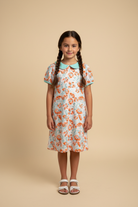 Floral Dress Lifestyle - Beige Background