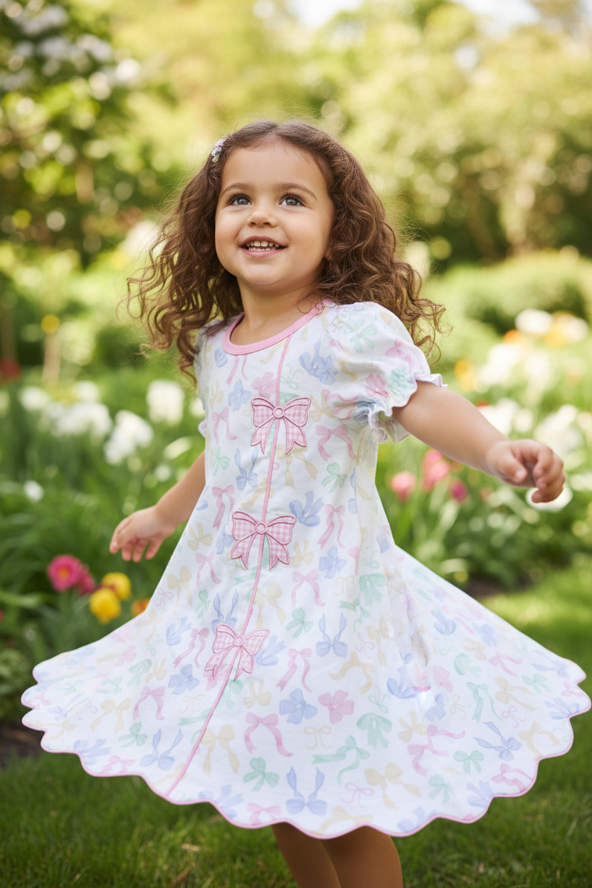 Garden Twirl - Bow Show Sister Dress