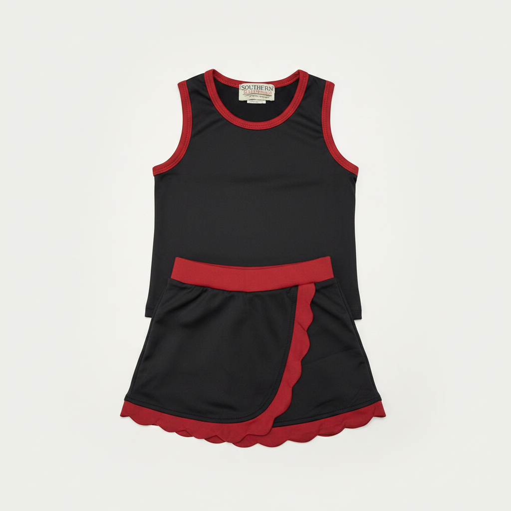 Garnet & Black Flat Lay