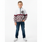 Garnet Checkered Windbreaker - Short Hair Older Boy Hero