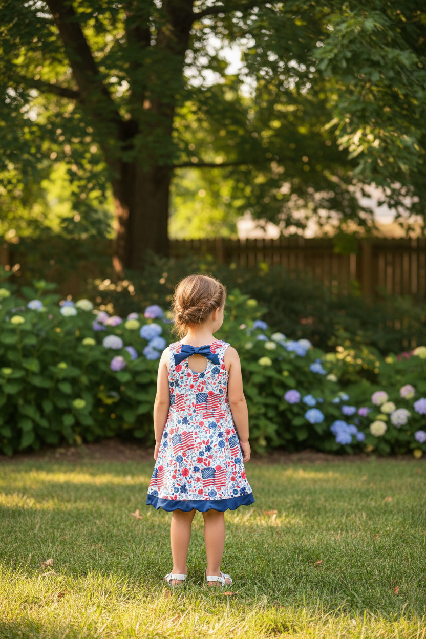 Girl facing back