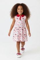 Girls' Pink Patriot Princess Polo Dress
