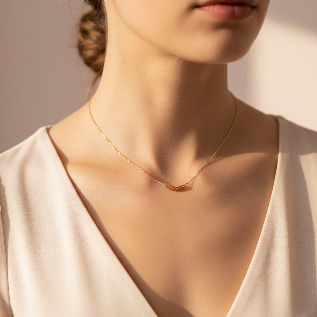 She Who Is Faith Necklace - lifestyle worn shot