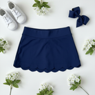 Navy Athletic Skirt Flat Lay