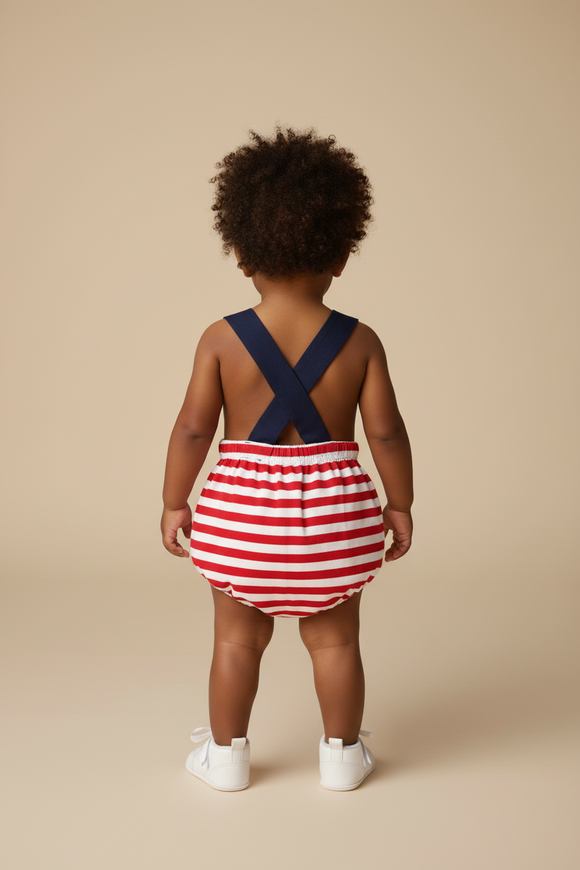 Oh Fish'ally Free Baby Boy Bubble - Back View