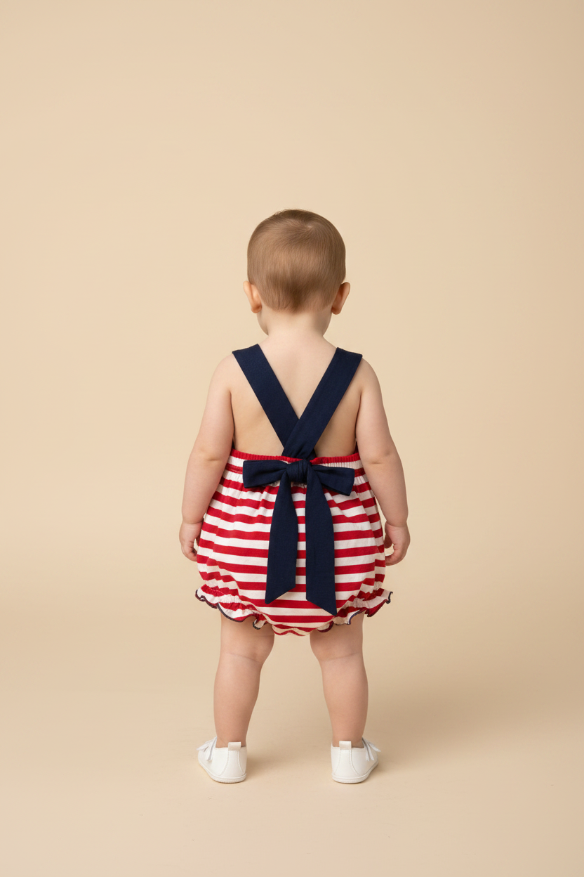 Oh Fish'ally Free Baby Girl Bubble - Back View