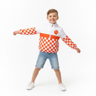 Orange Checkered Windbreaker - Hero Older Boy