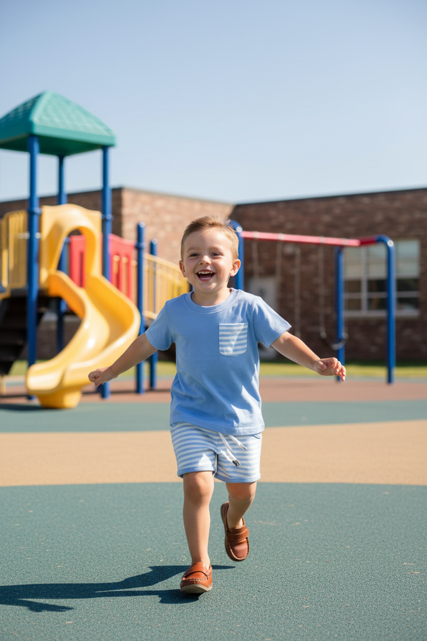 Playground Running with Loafers