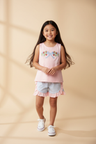 Strawberry Bow Set on Asian Girl