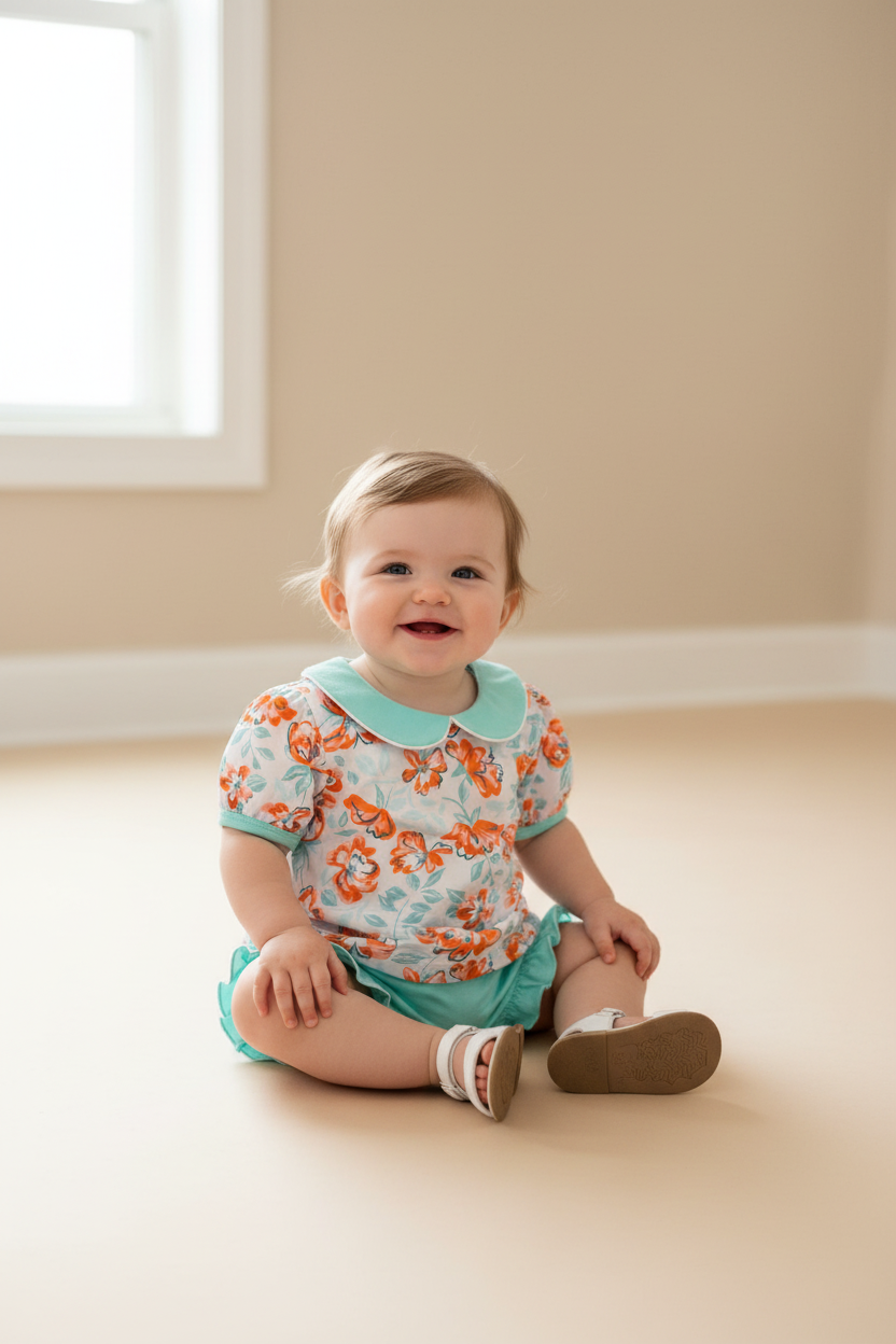 Sweet Clementine Bloomer Set - Baby Model