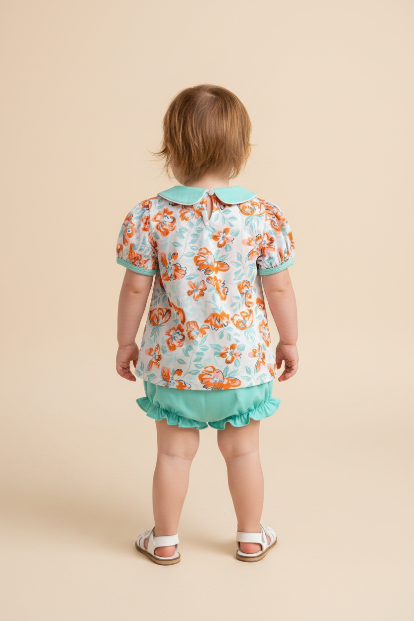 Sweet Clementine Bloomer Set - Back View